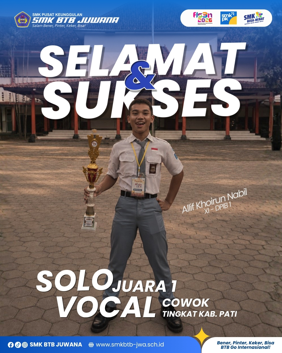 JUARA 1 FLS3N SOLO VOCAL COWOK TINGKAT KAB PATI